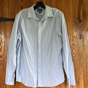 Mens Size Medium Blue Dress Shirt